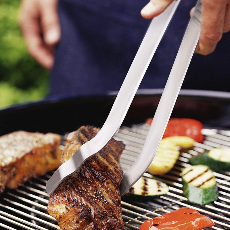 Stainless Steel Bbq Accessories Tongs Grill Tongs